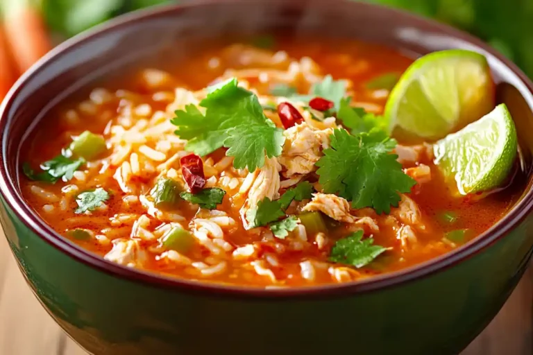 Chopt spicy chicken soup recipe with rice