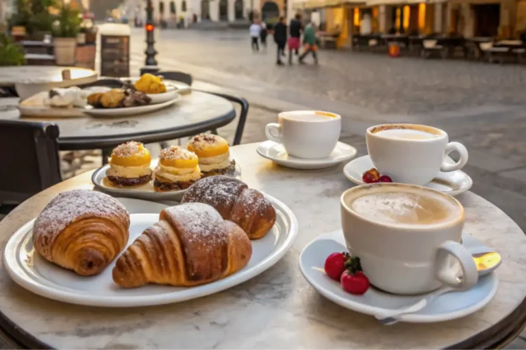 What are some pastries that Italians eat for breakfast